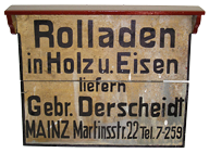 Das erste Firmenschild (1948)